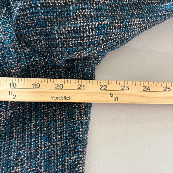 Kasper Jacket Women's Size 14W Blue Tweed Office Career Formal Lined Blazer - Picture 5 of 10